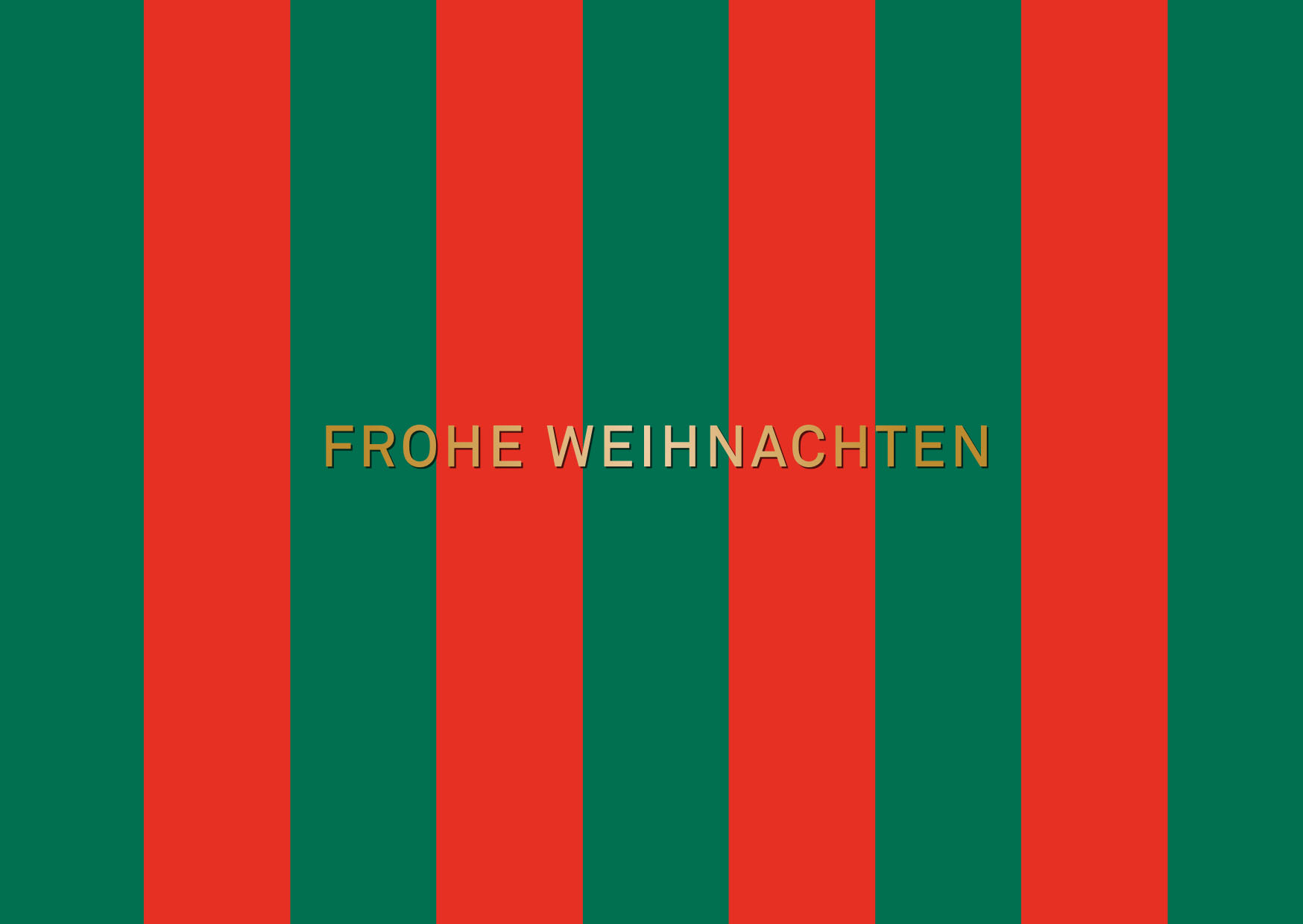Postkarte - Designfräulein - Frohe Weihnachten
