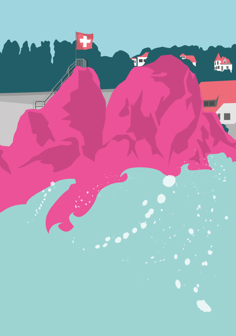 Postkarte -Bon Voyage- Rheinfall, Switzerland Postkarte -Bon Voyage- Rheinfall, Switzerland