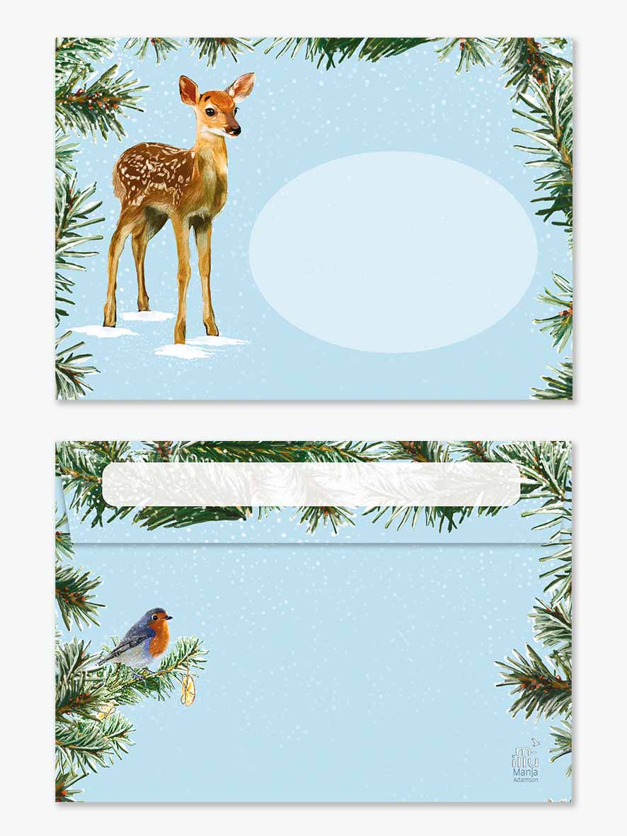 *Umschlag - m-illu - Bambi hellblau
