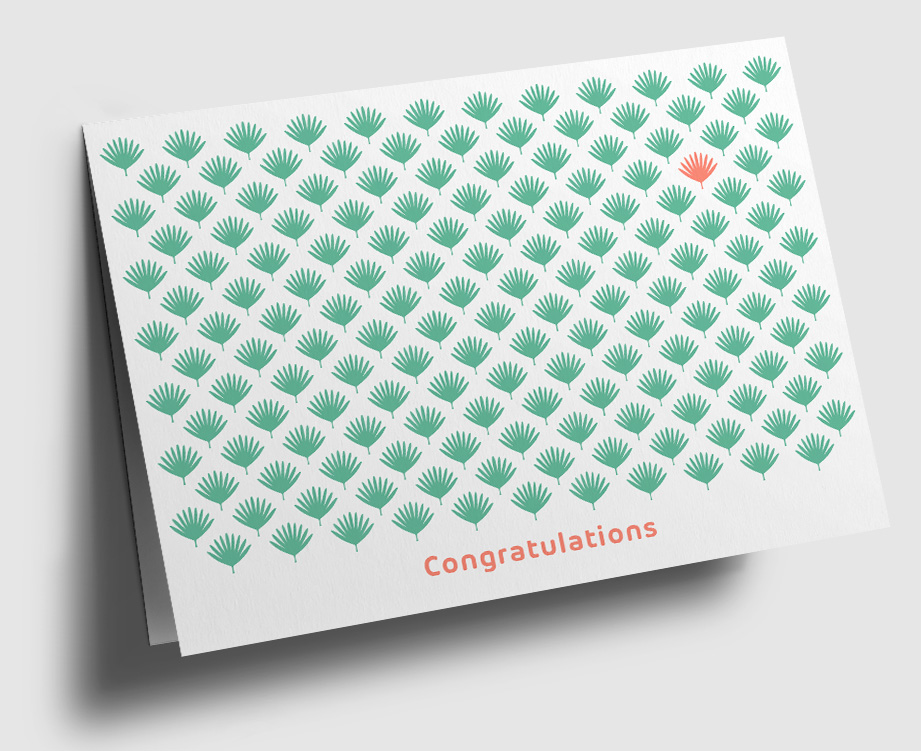 *DK C6 - graphixx - Blattmuster, grün *DK C6 - graphixx - Blattmuster, grün