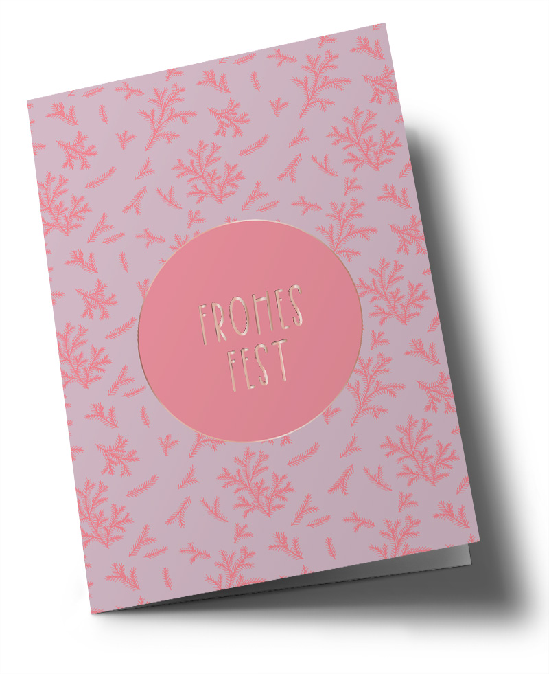 Klappkarte C6 - Toni Starck - purple branches Klappkarte C6 - Toni Starck - purple branches