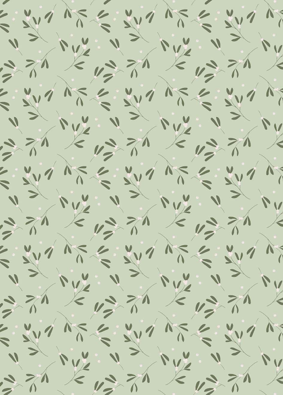 Geschenkpapier - toni starck pattern - Misteltoes