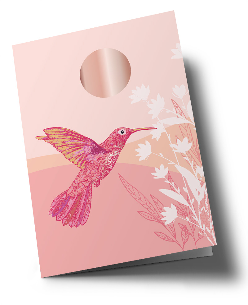 Klappkarte C6 - Toni Starck - Kolibri Klappkarte C6 - Toni Starck - Kolibri