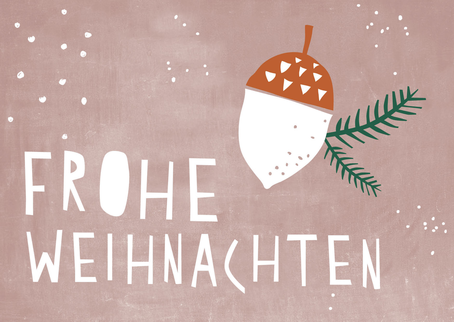Postkarte - Designfräulein - Xmas Nugget colorful