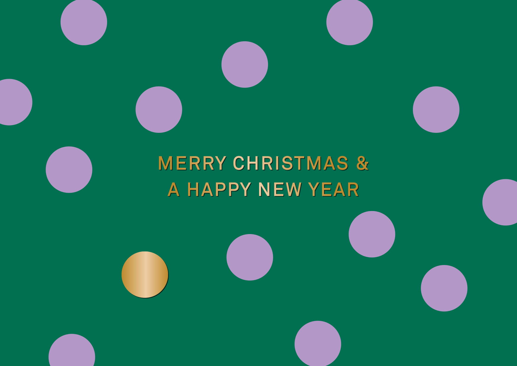 Postkarte - Designfräulein - Merry Christmas