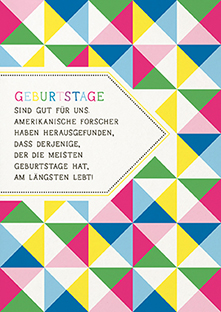 Postkarte - La Card - Geburtstage