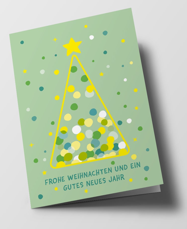 Klappkarte C6 - nola - confetti tree