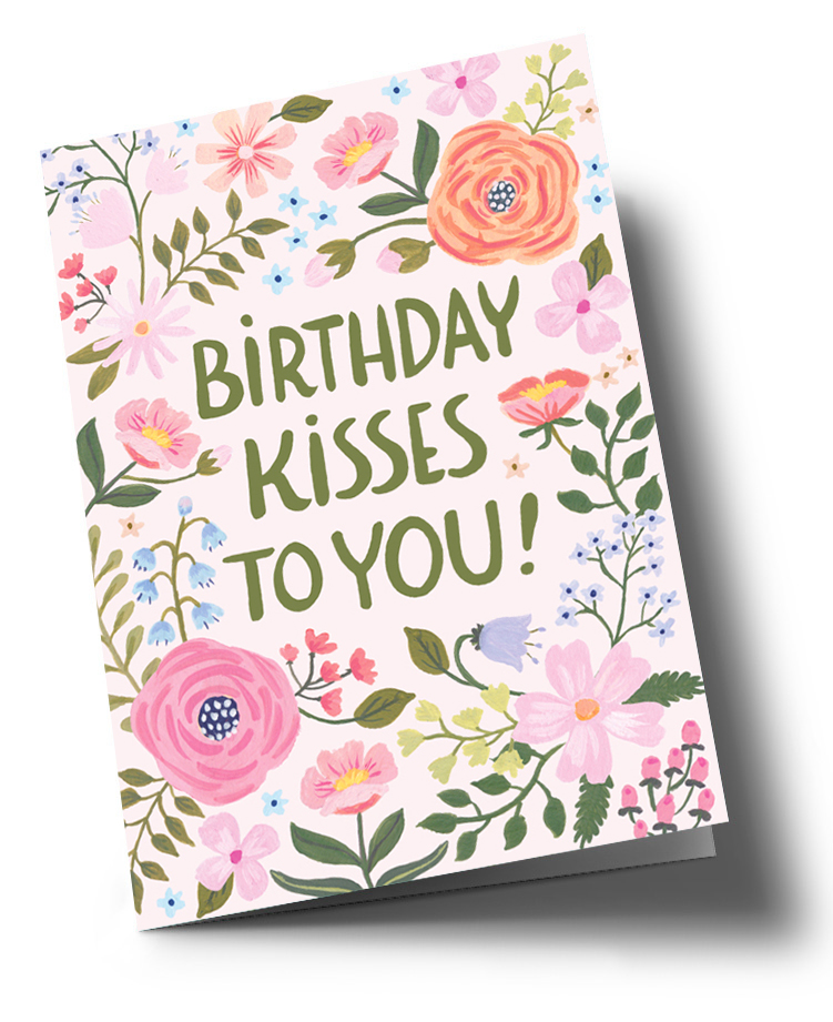 Klappkarte C6 - Anke Rega - Birthday Kisses to you