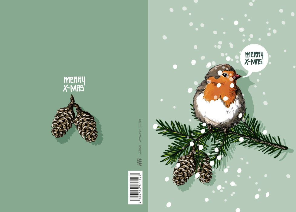 Klappkarte B6 - illi - Wimbo Klappkarte B6 - illi - Wimbo