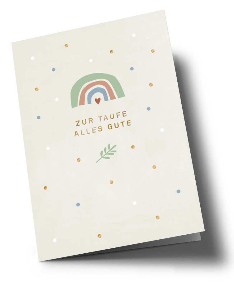 Klappkarte - Designfräulein - Taufe Klappkarte - Designfräulein - Taufe