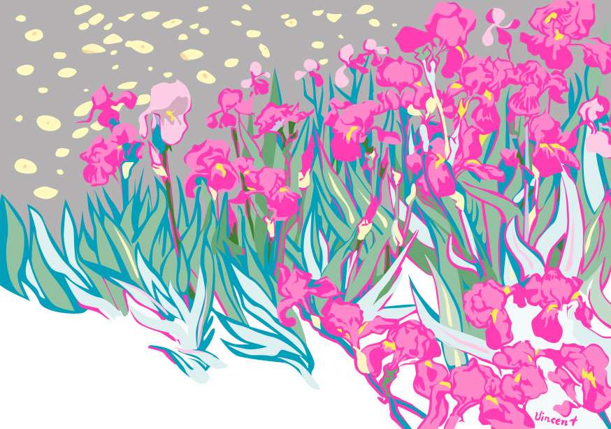 Postkarte - Museum Art - Irises, van Gogh Postkarte - Museum Art - Irises, van Gogh