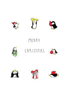 Klappkarte C6 - Tabea Güttner - merry pinguin