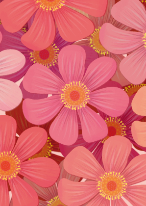 Postkarte - Toni Starck - Red Gerbera Postkarte - Toni Starck - Red Gerbera