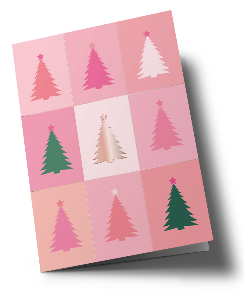 Klappkarte C6 - Toni Starck - Weihnachtsbäume Klappkarte C6 - Toni Starck - Weihnachtsbäume