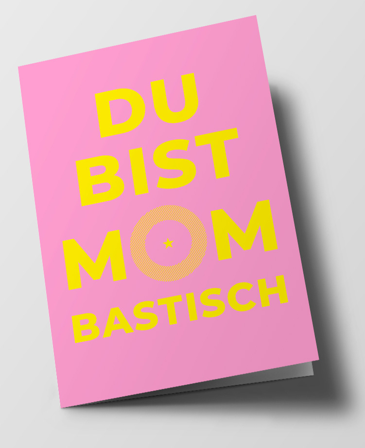 Klappkarte C6 - typestyle - Mombastisch Klappkarte C6 - typestyle - Mombastisch