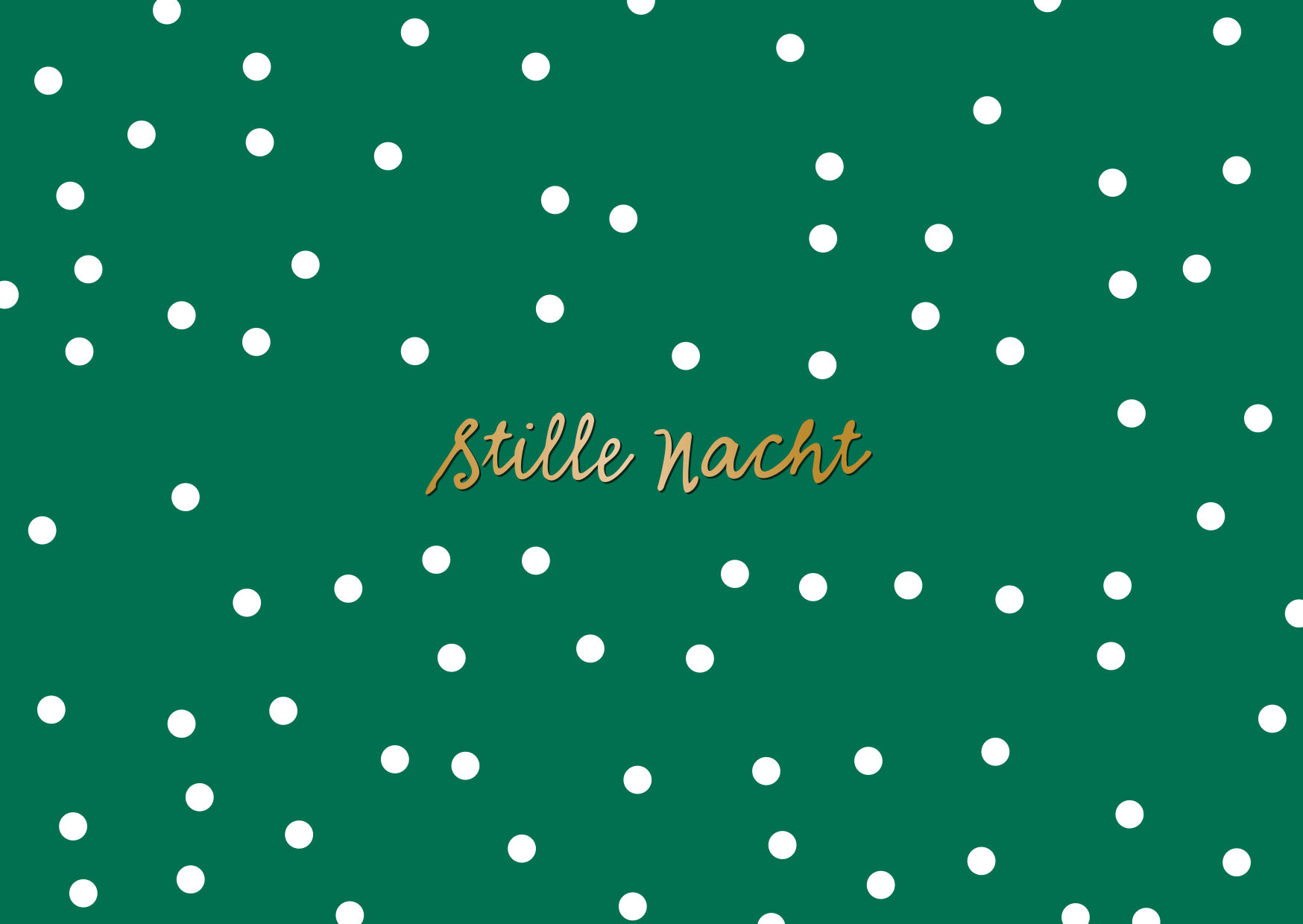 Postkarte - Designfräulein - OroLumi - stille nacht little dots