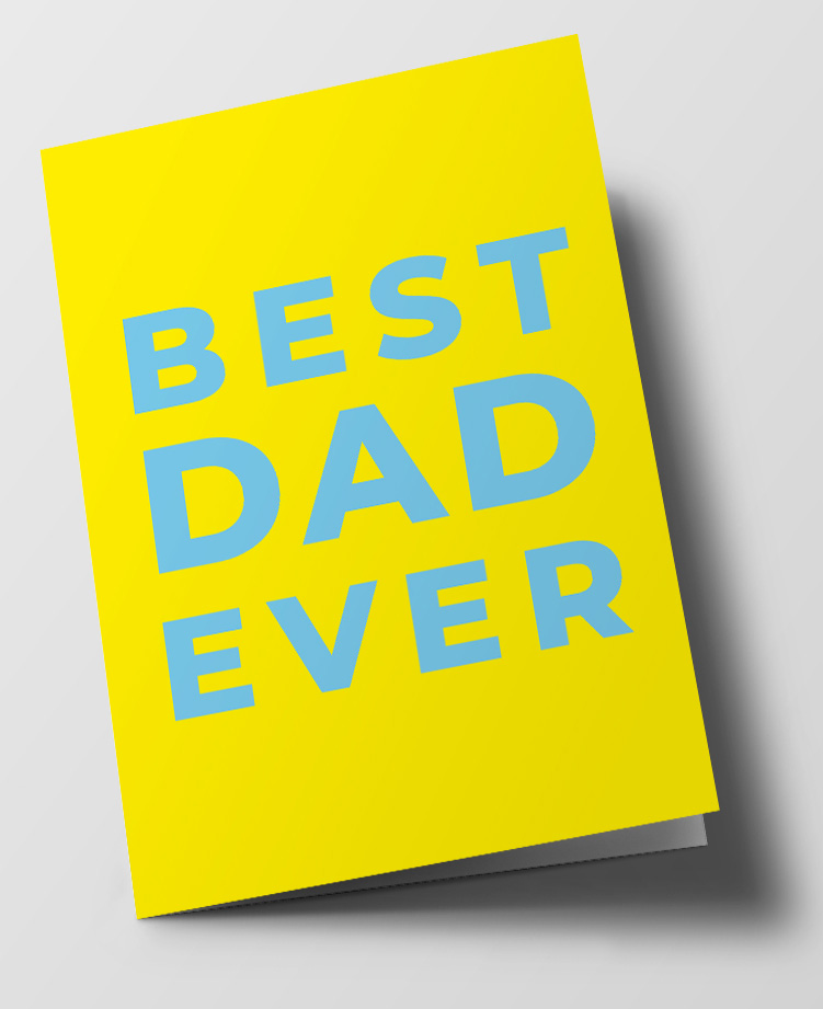 Klappkarte C6 - typestyle - Best Dad ever Klappkarte C6 - typestyle - Best Dad ever