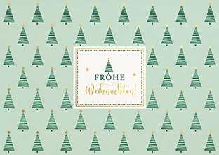 Postkarte - La Card - Strichbäumchen