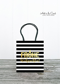 Geschenktüte Mini - Weihnachten, black