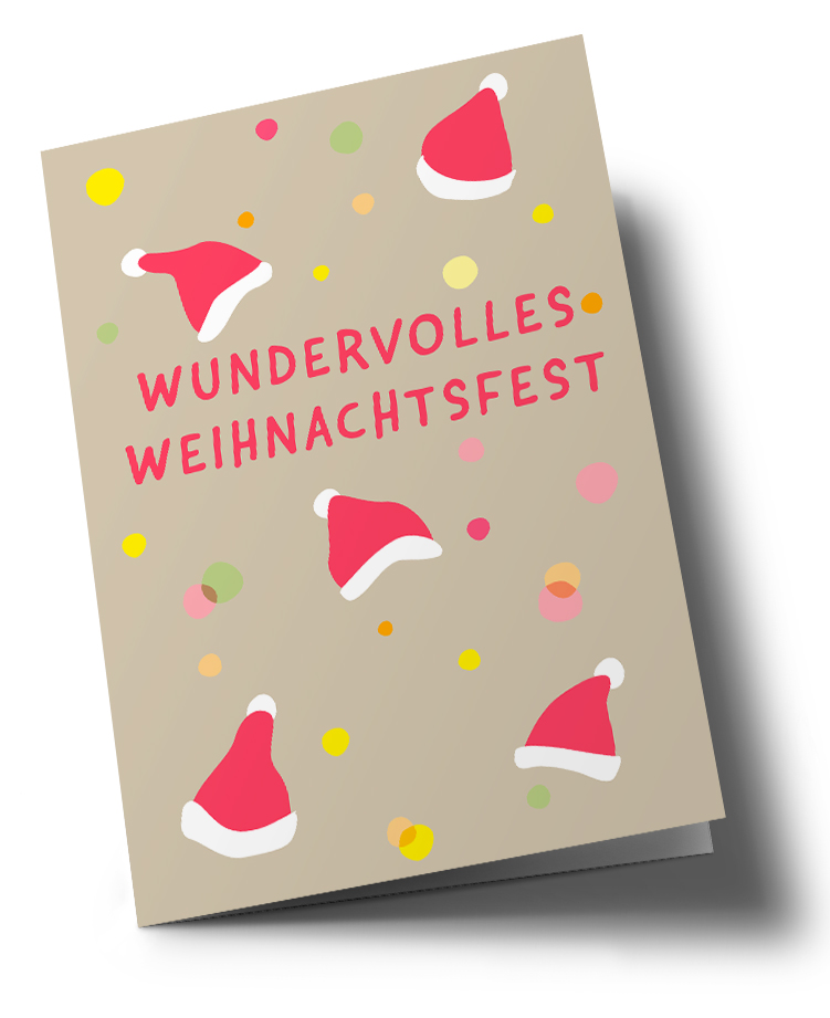 Klappkarte C6 - nola - Wundervolles Weihnachtsfest Klappkarte C6 - nola - Wundervolles Weihnachtsfest