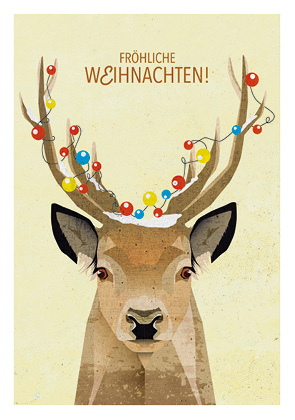 Postkarte - Daria Ivanovna - Hirsch