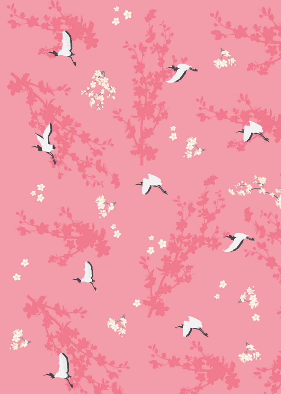 Geschenkpapier - toni starck pattern - Cranes