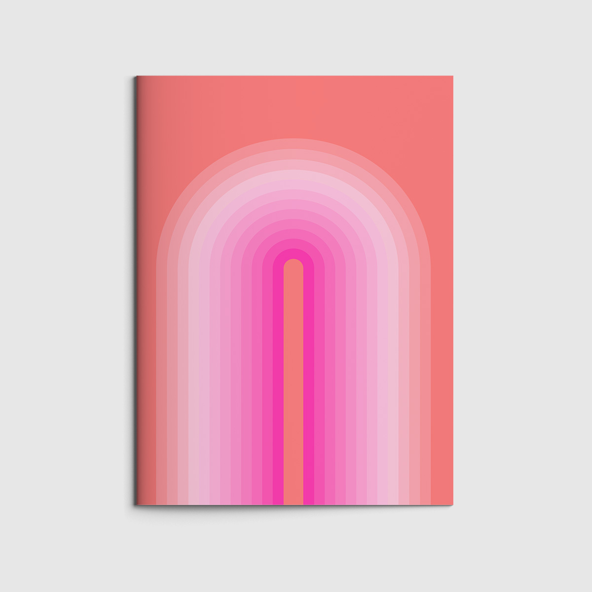 Heft A6 - Museum Art - Pink rainbow Heft A6 - Museum Art - Pink rainbow