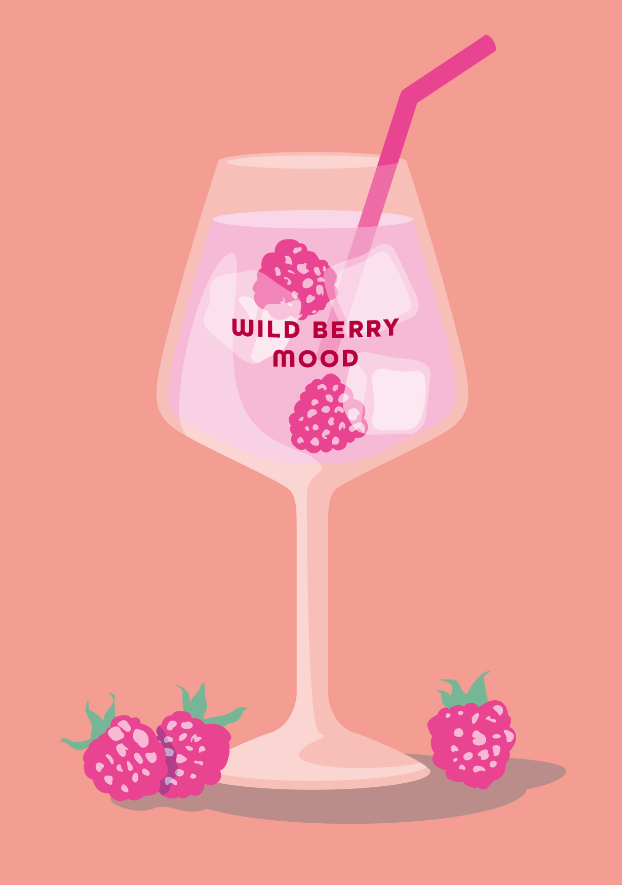 Postkarte - neonstyle - Wild Berry Mood