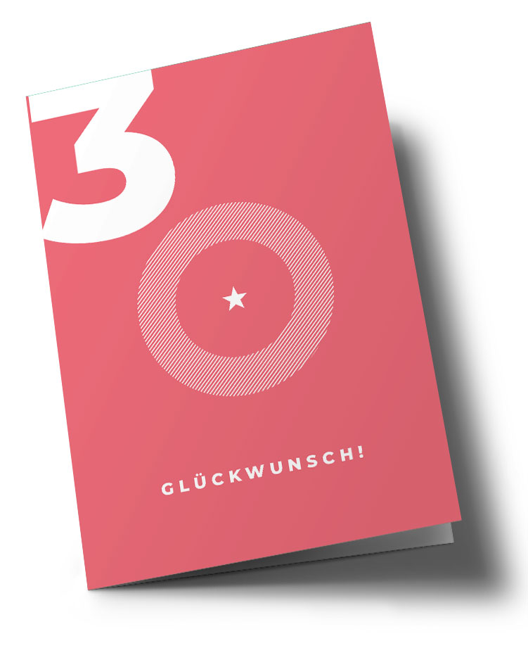 Klappkarte C6 - typestyle - 30.ten Klappkarte C6 - typestyle - 30.ten