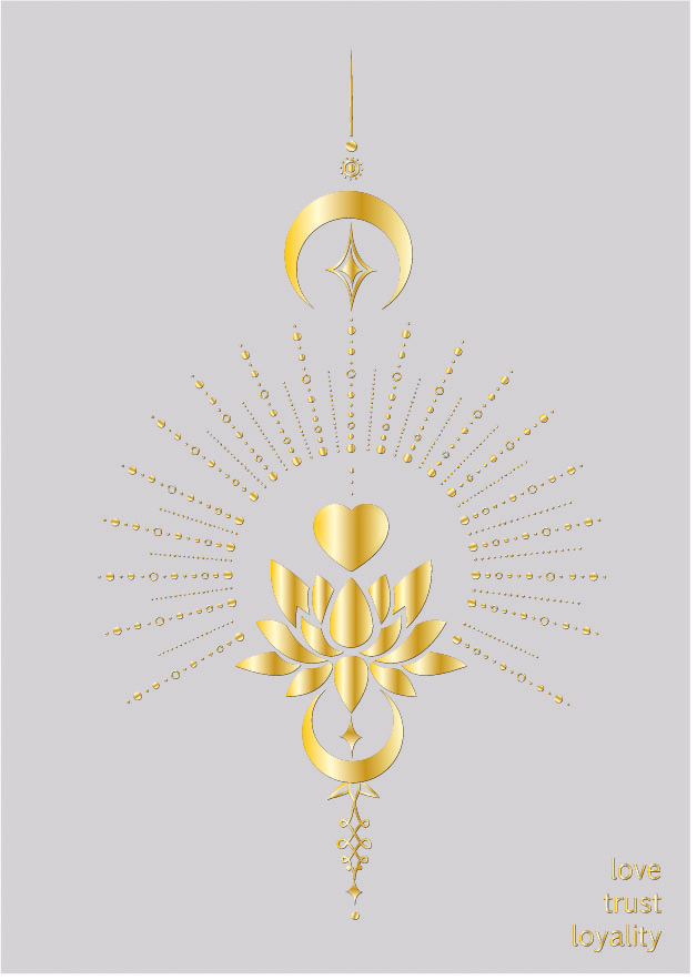 Postkarte - Toni Starck - love, trust, loyality