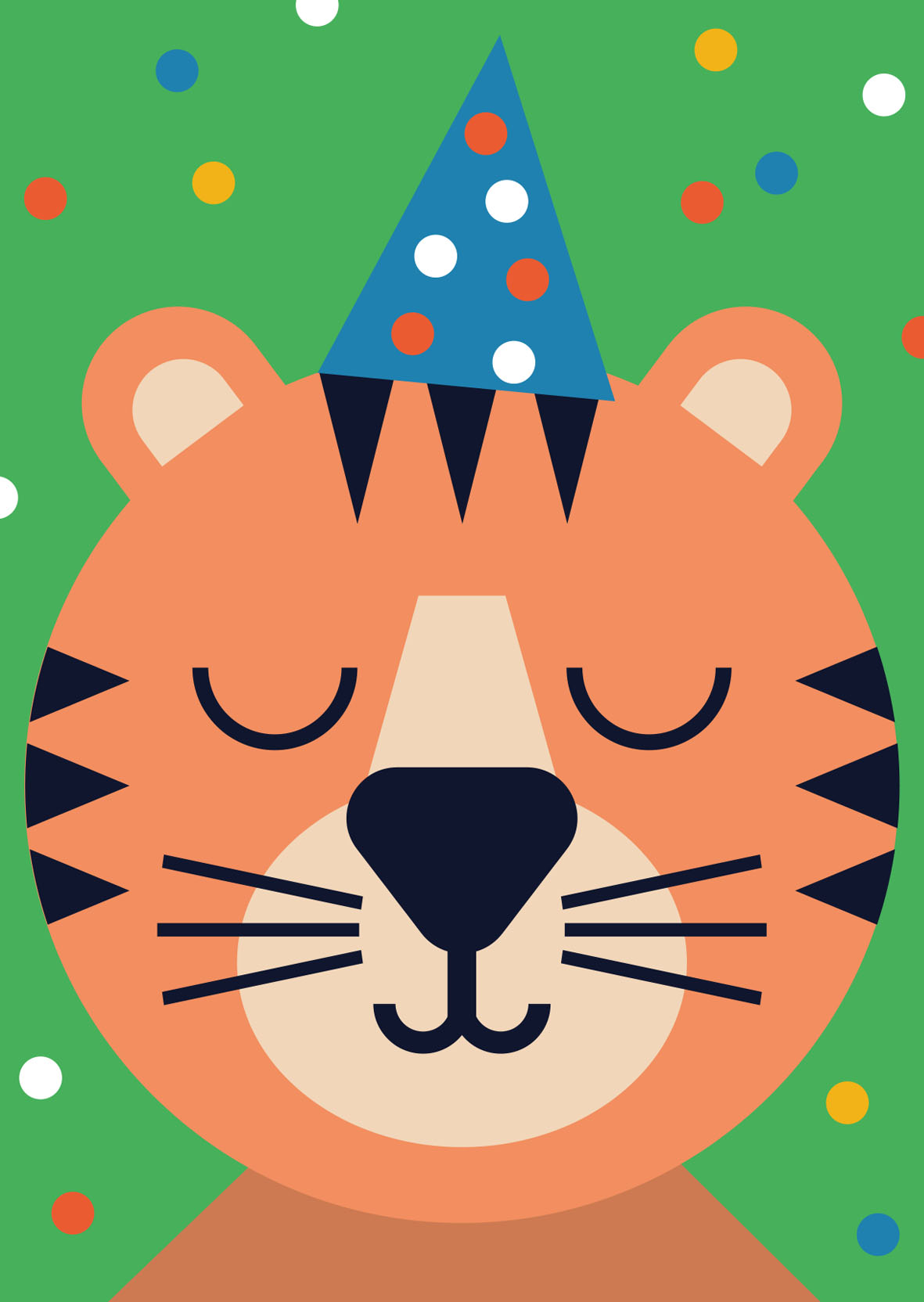 Postkarte - Designfräulein - Funny Faces - Tiger