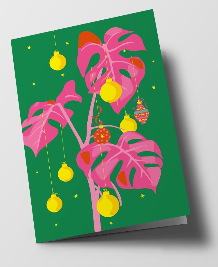 Klappkarte C6 - Happiness - Fensterblatt
