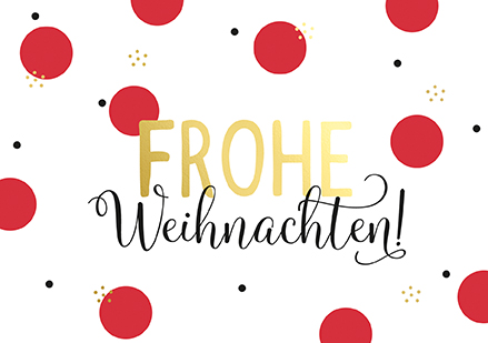 Klappkarte C6 - La Card - Weihnachtskreis, rot Klappkarte C6 - La Card - Weihnachtskreis, rot