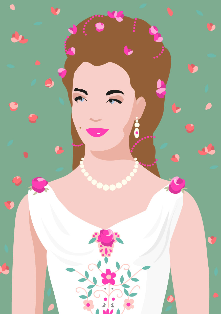 ArtPrint A5 - pop art new generation - Empress of Austria 4