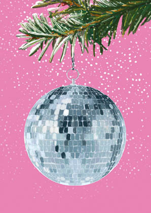 Postkarte - m-illu - Discokugel Postkarte - m-illu - Discokugel