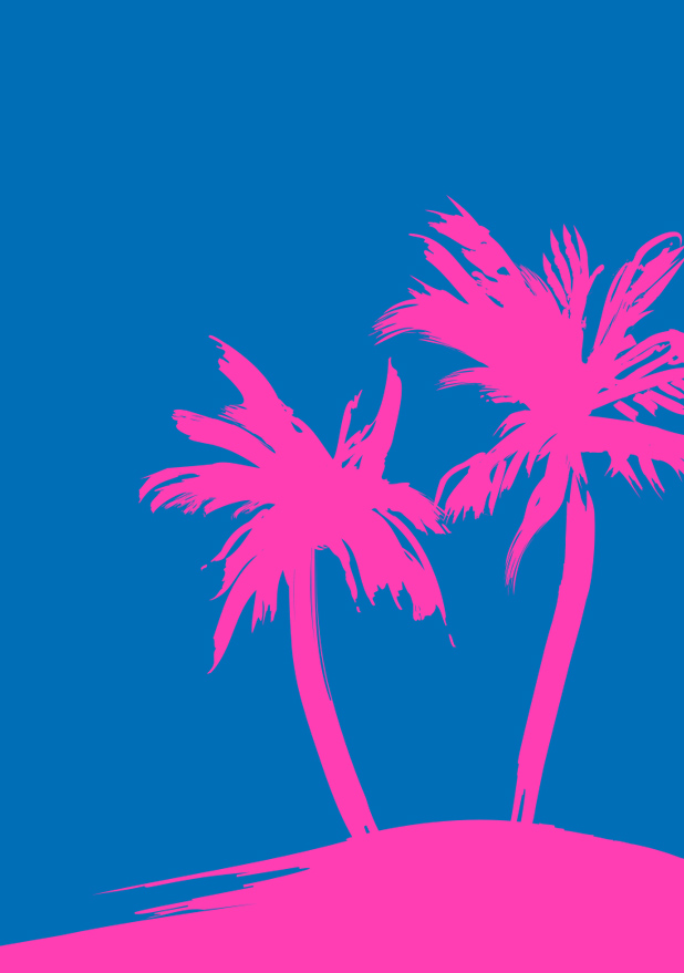 Postkarte - neonstyle - Palmen Postkarte - neonstyle - Palmen