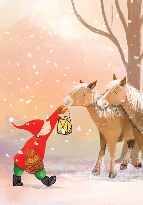 Postkarte - Tabea Güttner - Wichtelpferd Postkarte - Tabea Güttner - Wichtelpferd