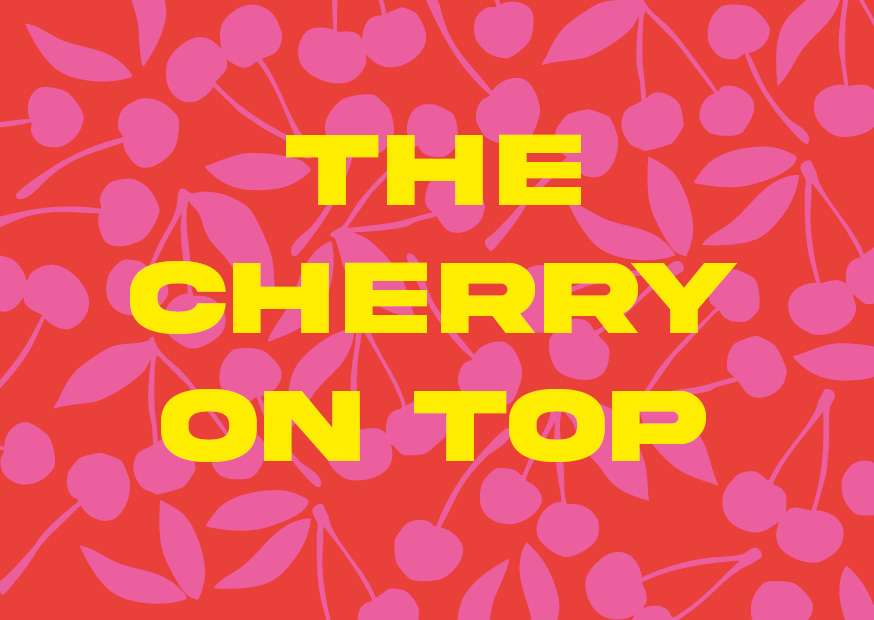 Postkarte - happy wrong - Cherry on top