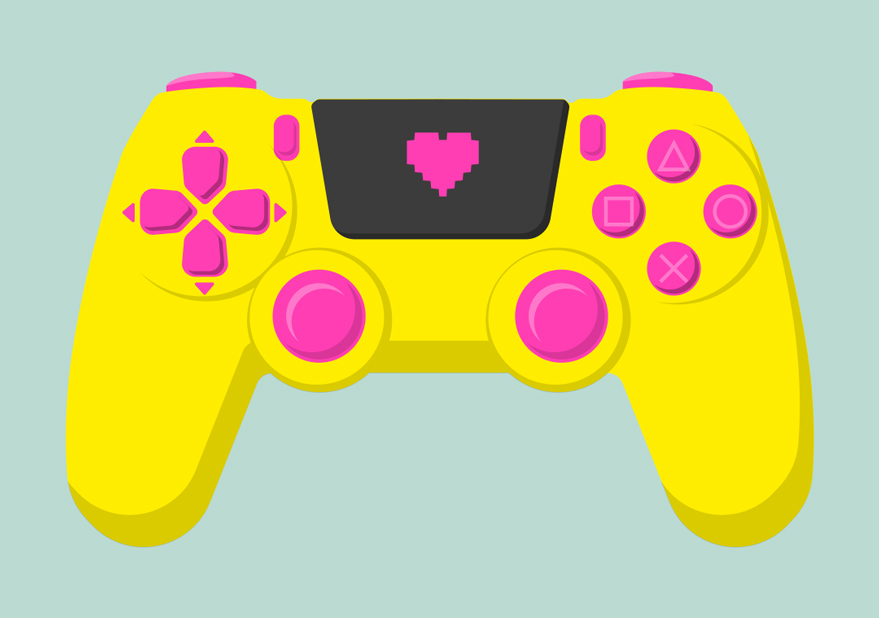 Postkarte - Design Classics - game controller