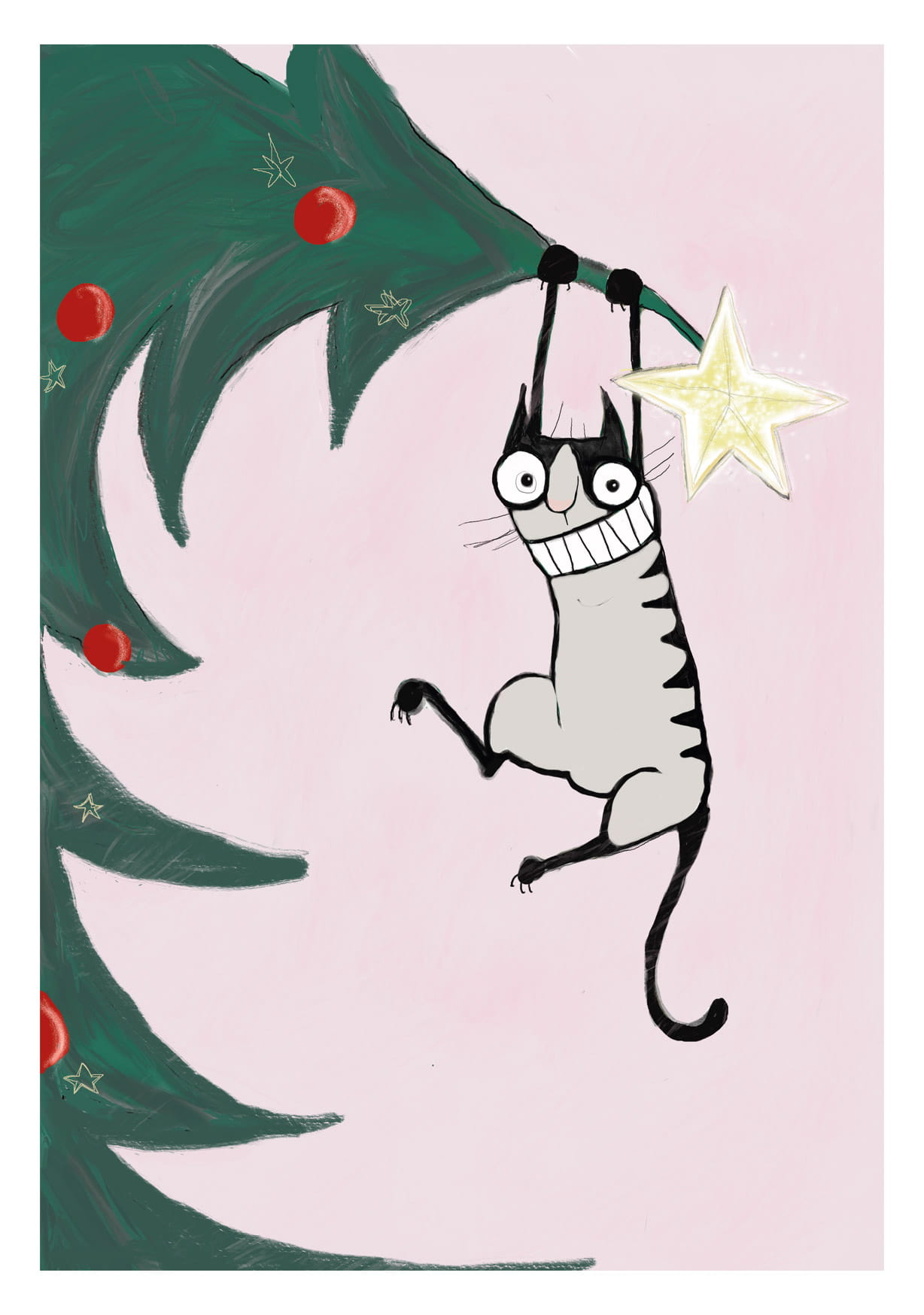 Postkarte - kittiekatstudio - cat