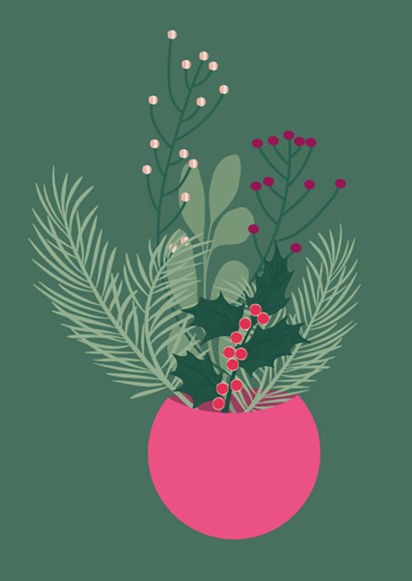 Postkarte - Toni Starck - vase with branches