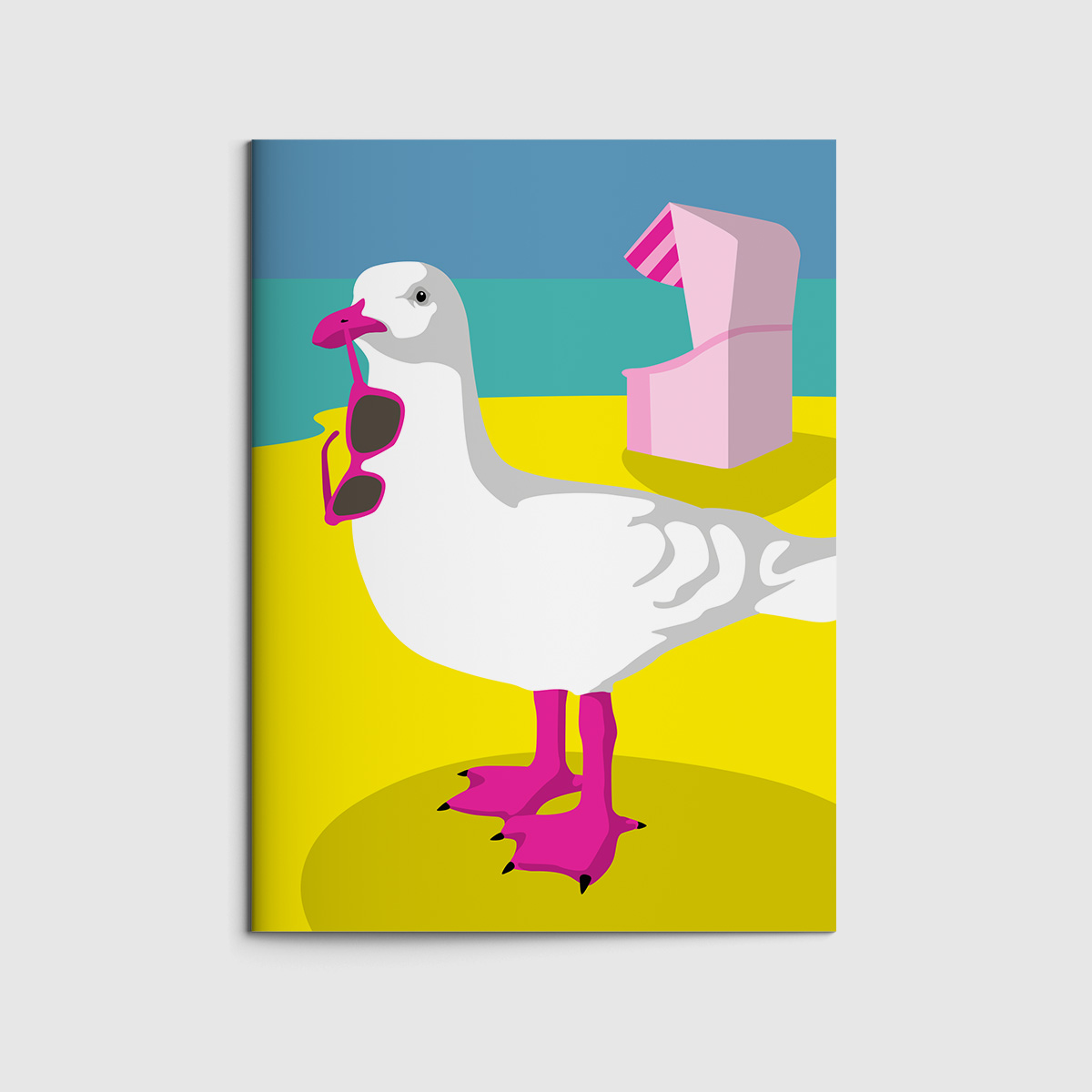 Notizheft A6 - neonstyle - Seagull