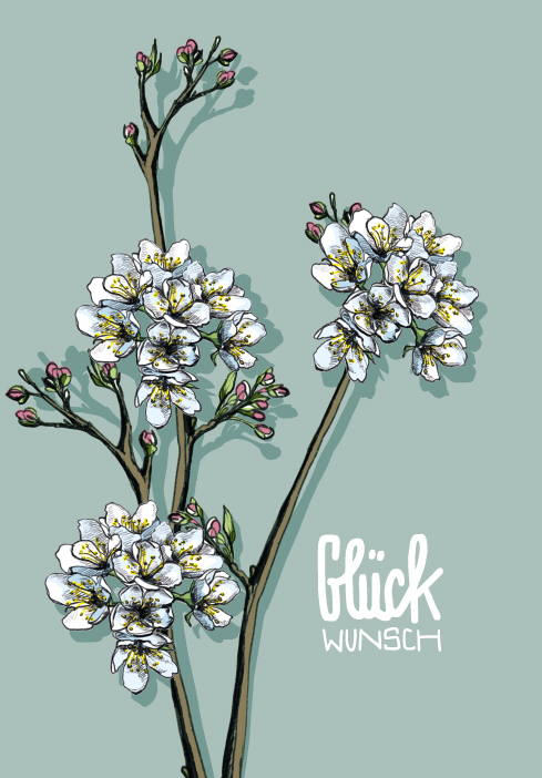 Klappkarte B6 - illi - Tiara Glückwunsch Klappkarte B6 - illi - Tiara Glückwunsch