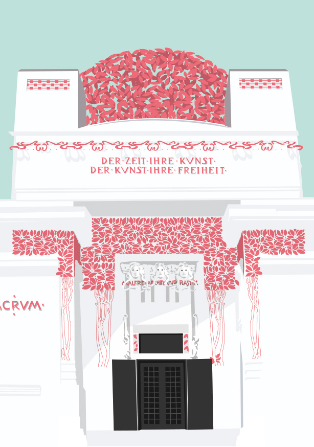 Postkarte -Bon Voyage- Wiener Secessionsgebäude Postkarte -Bon Voyage- Wiener Secessionsgebäude