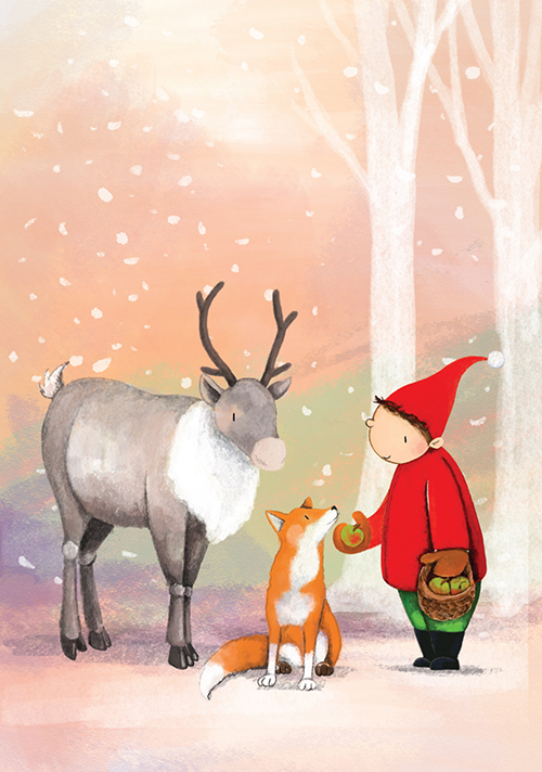 Postkarte - Tabea Güttner - Wichtelfuchs