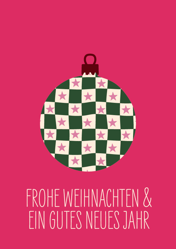 Postkarte - andrea liesert - Weihnachtskugel
