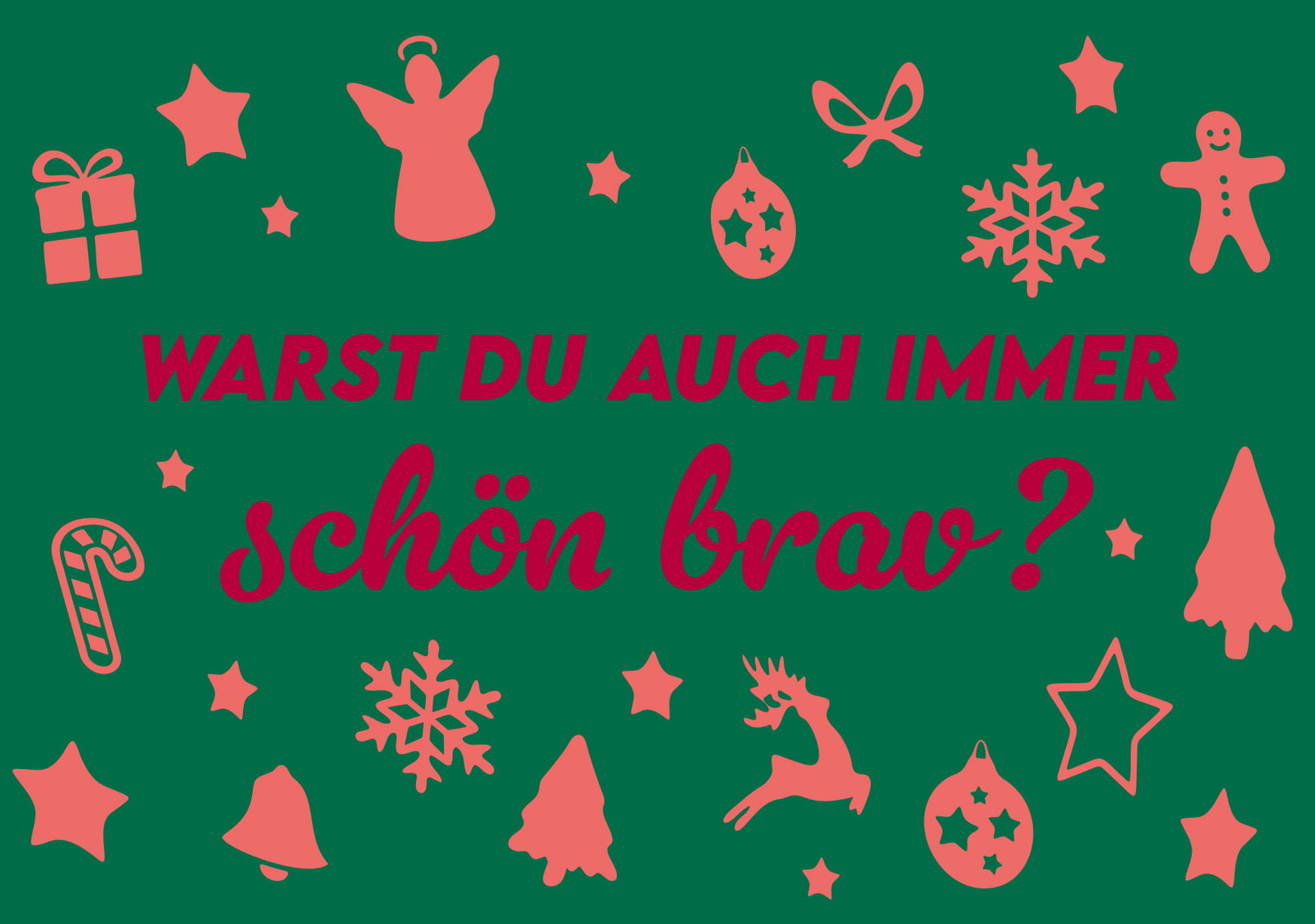 Postkarte - happy wrong - Warst du auch immer...