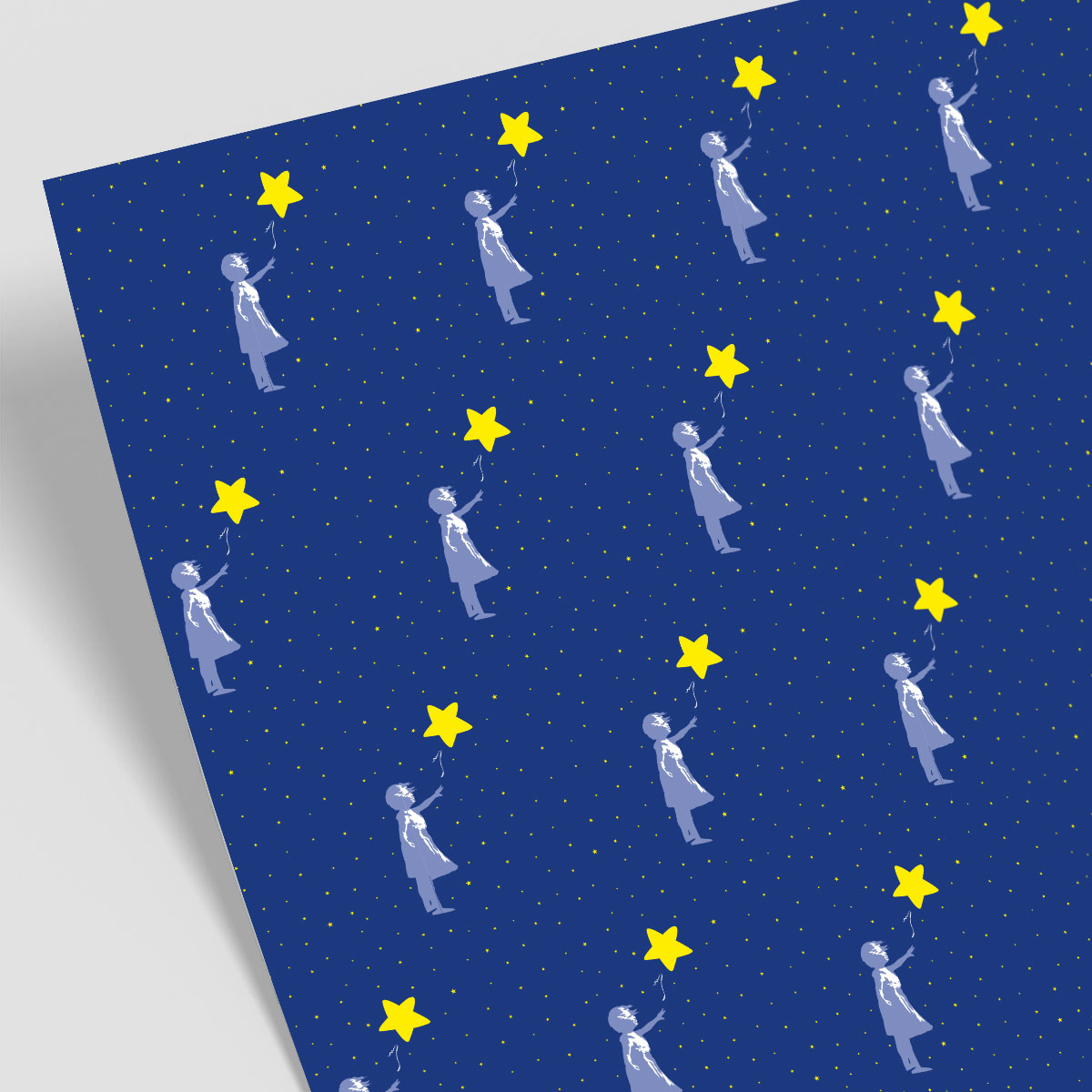 *Geschenkpapier - neonstyle - Star Girl