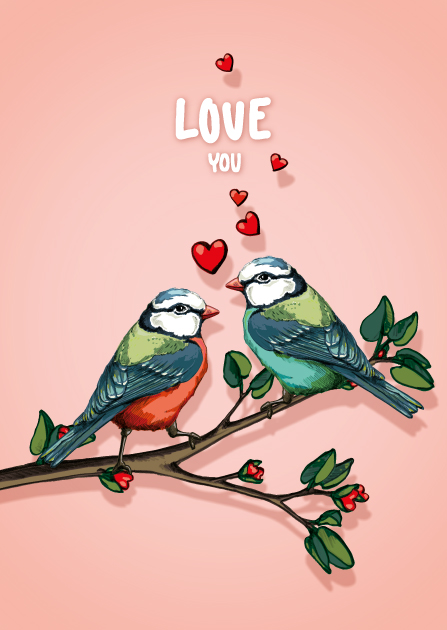 Postkarte - illi - MORALI Love you