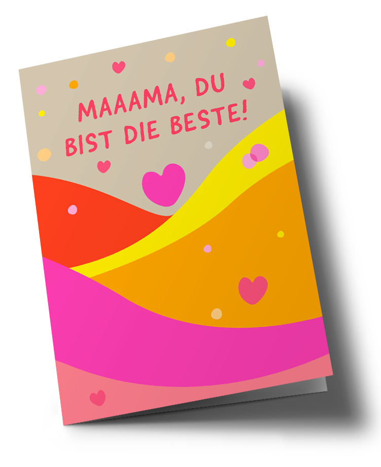 Klappkarte C6 - nola - Mama, Du bist die Beste! Klappkarte C6 - nola - Mama, Du bist die Beste!